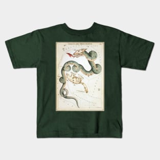 Draco and Ursa Minor Constellations from Urania's Mirror Kids T-Shirt